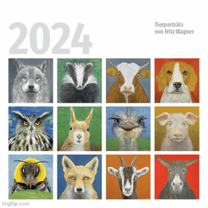 Kalender Tierporträts 2024