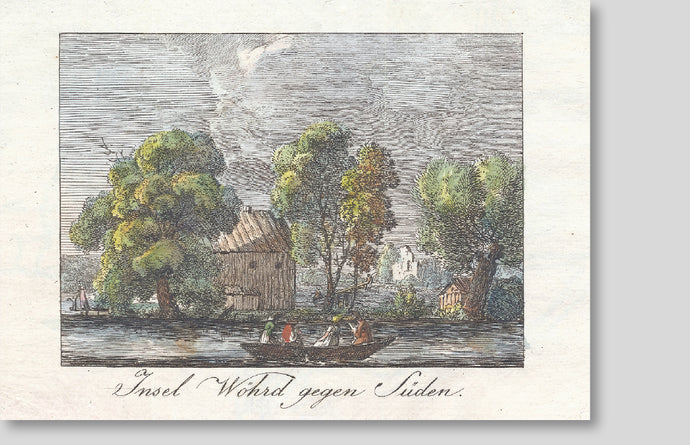Westenrieder Postkarten (05), Insel Wöhrd gegen Süden